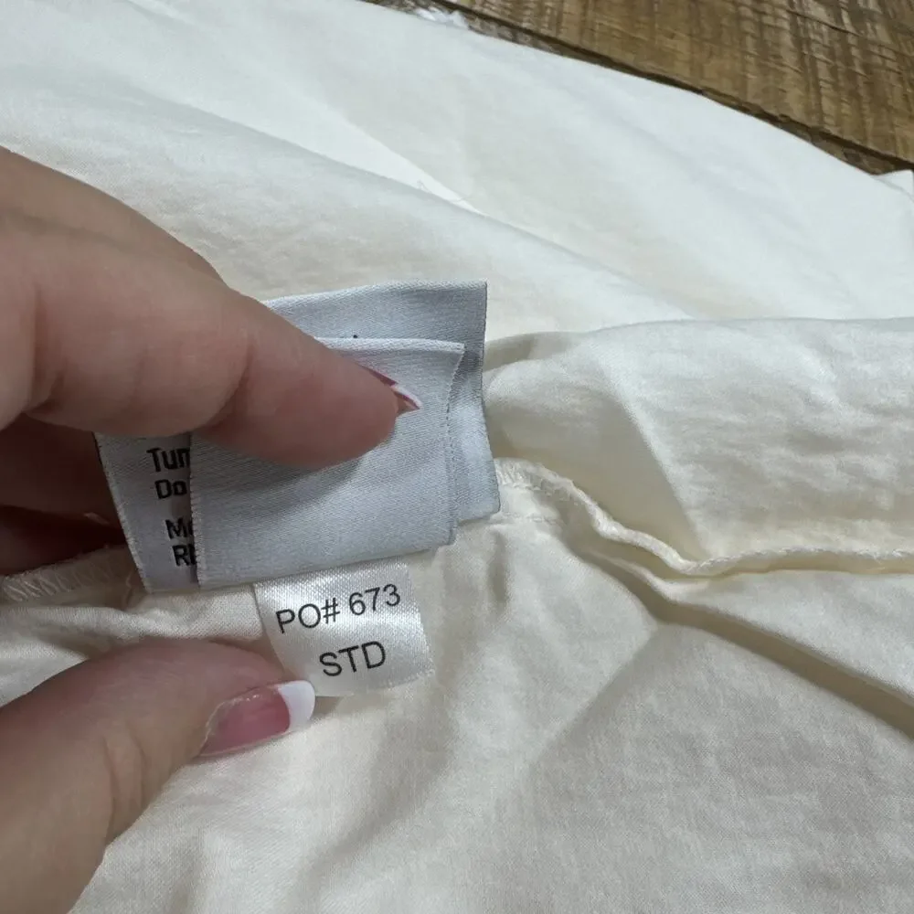 Pact Organic Standard Pillowcases (Set Of 2) In Bone